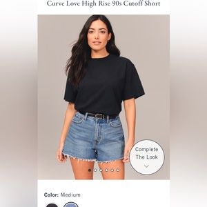 Abercrombie High Rise Jean Shorts Size 31